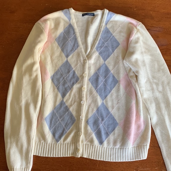Brandy Melville cream with light blue and pink - Picture 4 of 5